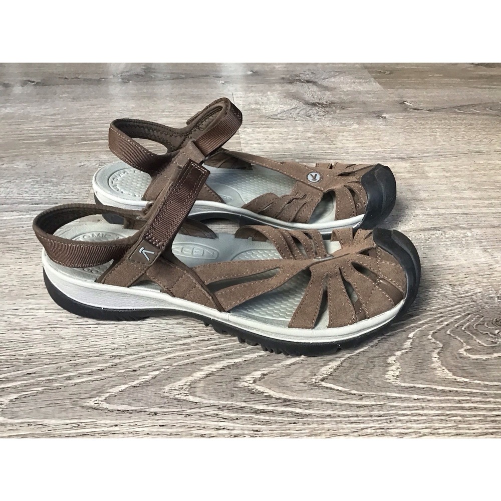 Keen Rose Casual Closed Bumper Toe Sandals Brown Women's Size US 11 Strappy